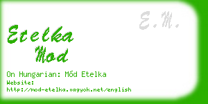 etelka mod business card